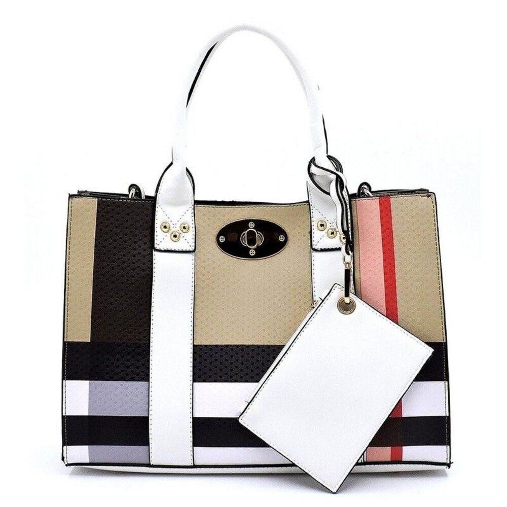 Women 3Pcs Handbag Set Top Handle Bag Totes Satchels Crossbody Shoulder Bag